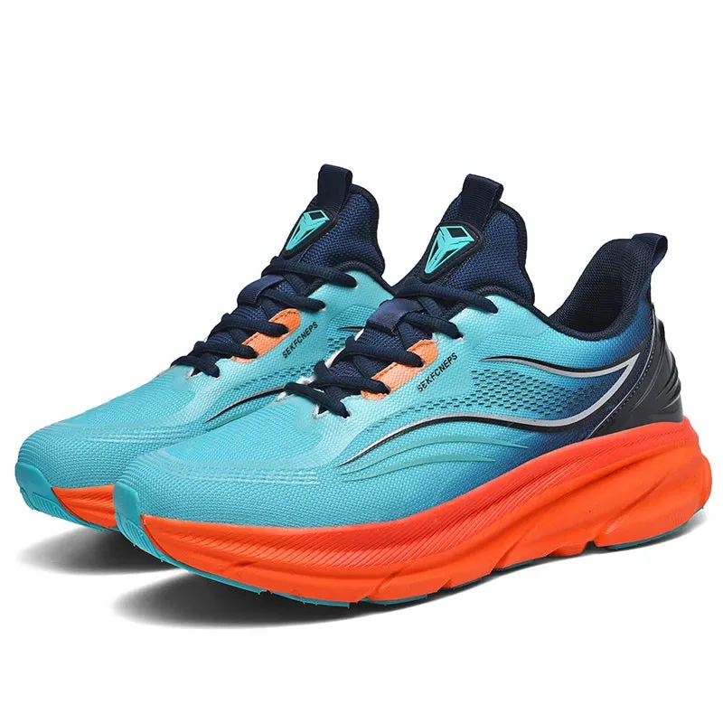 Running Sneaker Men's Women Shoes Casual Knitting Mesh Breathable Height Increased Flat Platform Sport