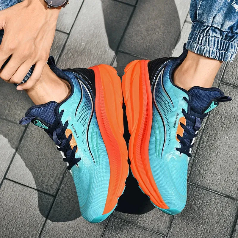 Running Sneaker Men's Women Shoes Casual Knitting Mesh Breathable Height Increased Flat Platform Sport