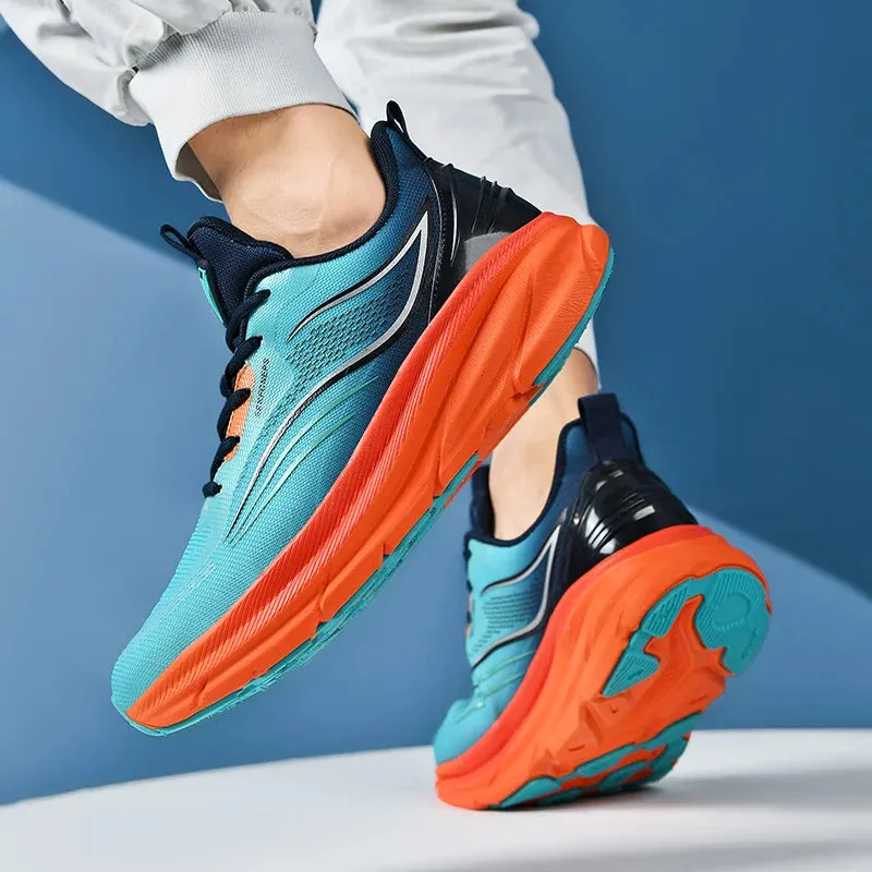 Running Sneaker Men's Women Shoes Casual Knitting Mesh Breathable Height Increased Flat Platform Sport