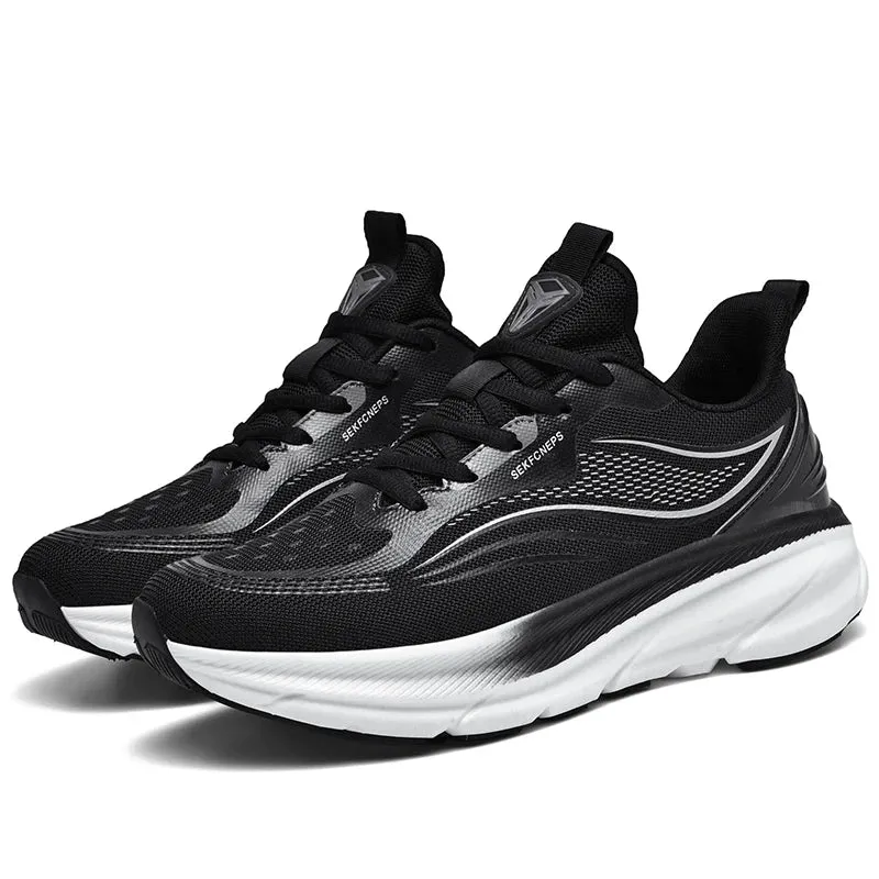 Running Sneaker Men's Women Shoes Casual Knitting Mesh Breathable Height Increased Flat Platform Sport
