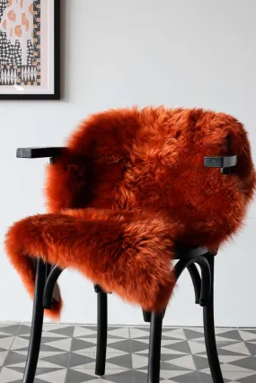 Rust Sheepskin Rug