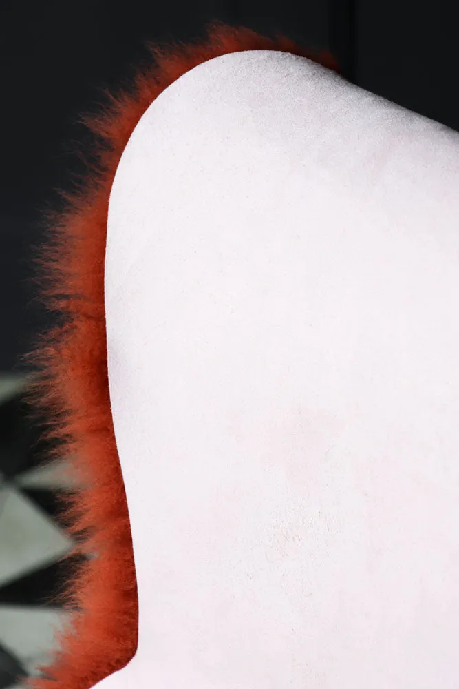 Rust Sheepskin Rug