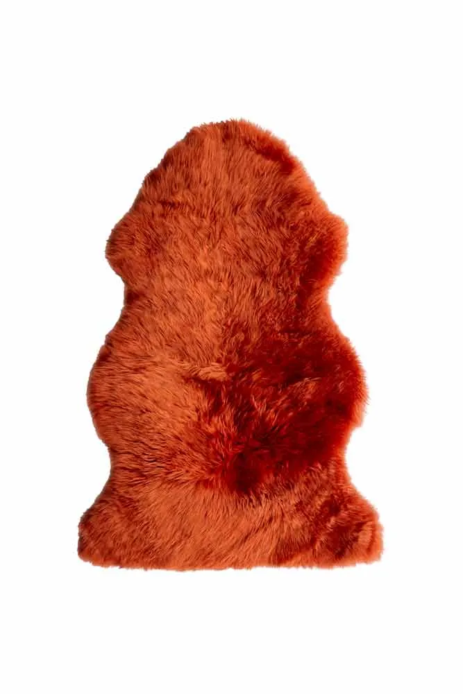 Rust Sheepskin Rug