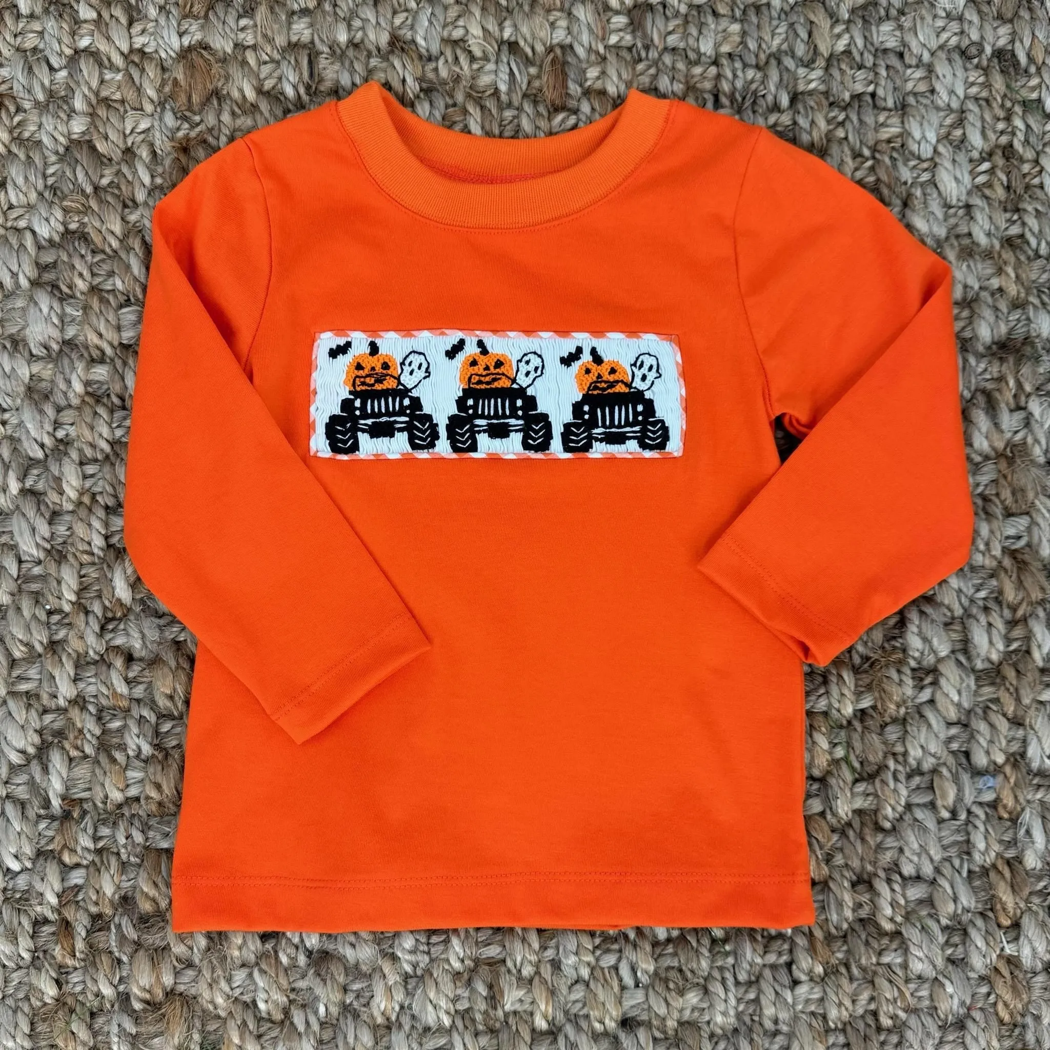 Smocked Halloween Truck shirt