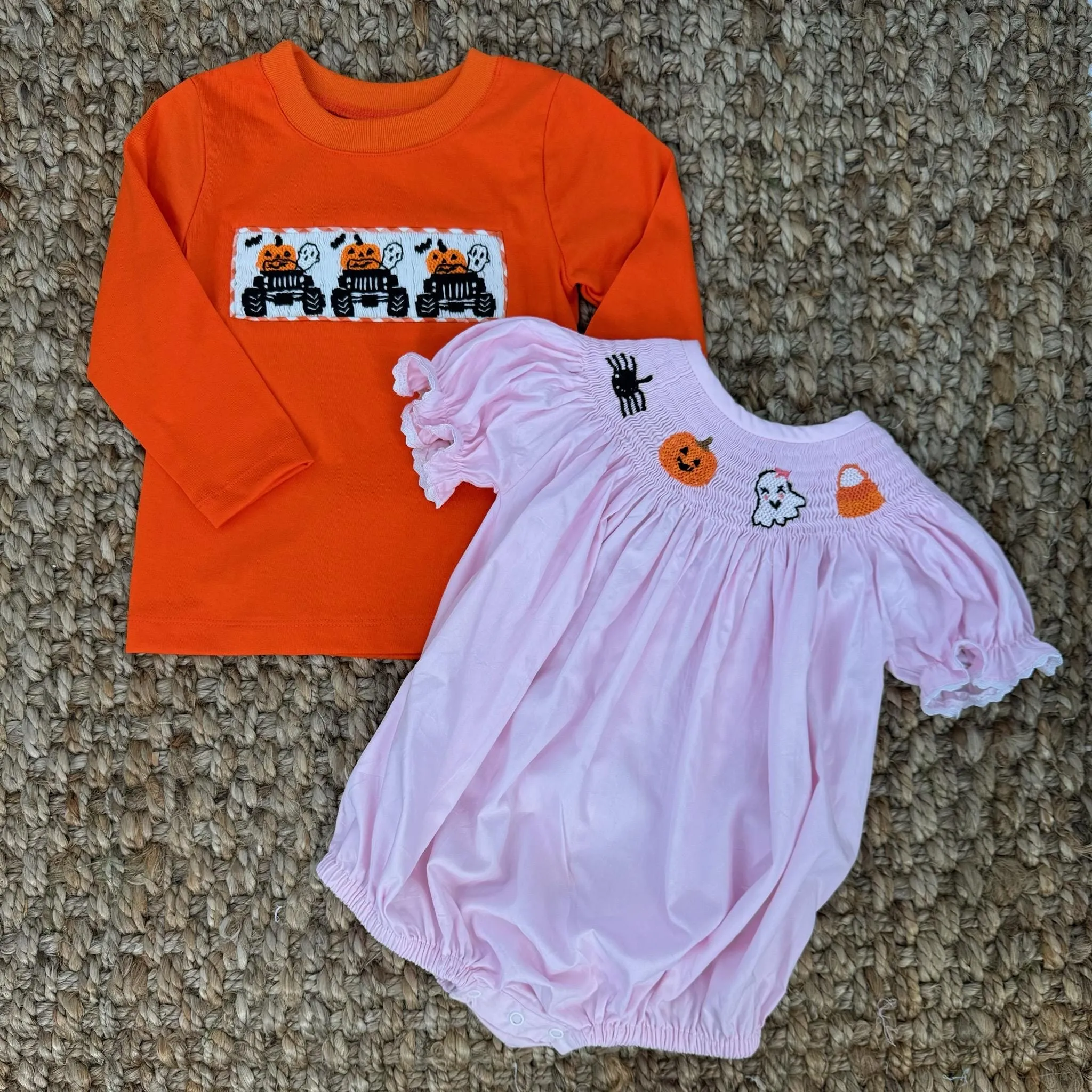 Smocked Halloween Truck shirt