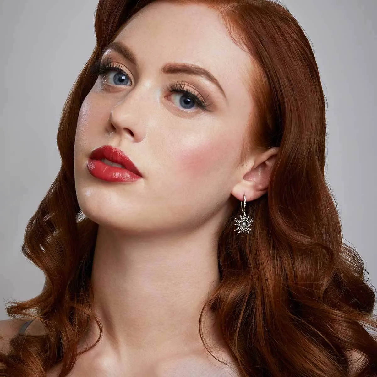 Star Drop Earrings: Dangle Crystal And Pearl Star Earrings