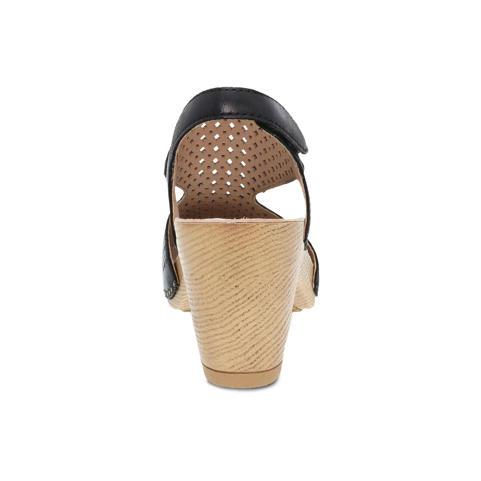 Teagan  Black Burnished Nappa Sandal
