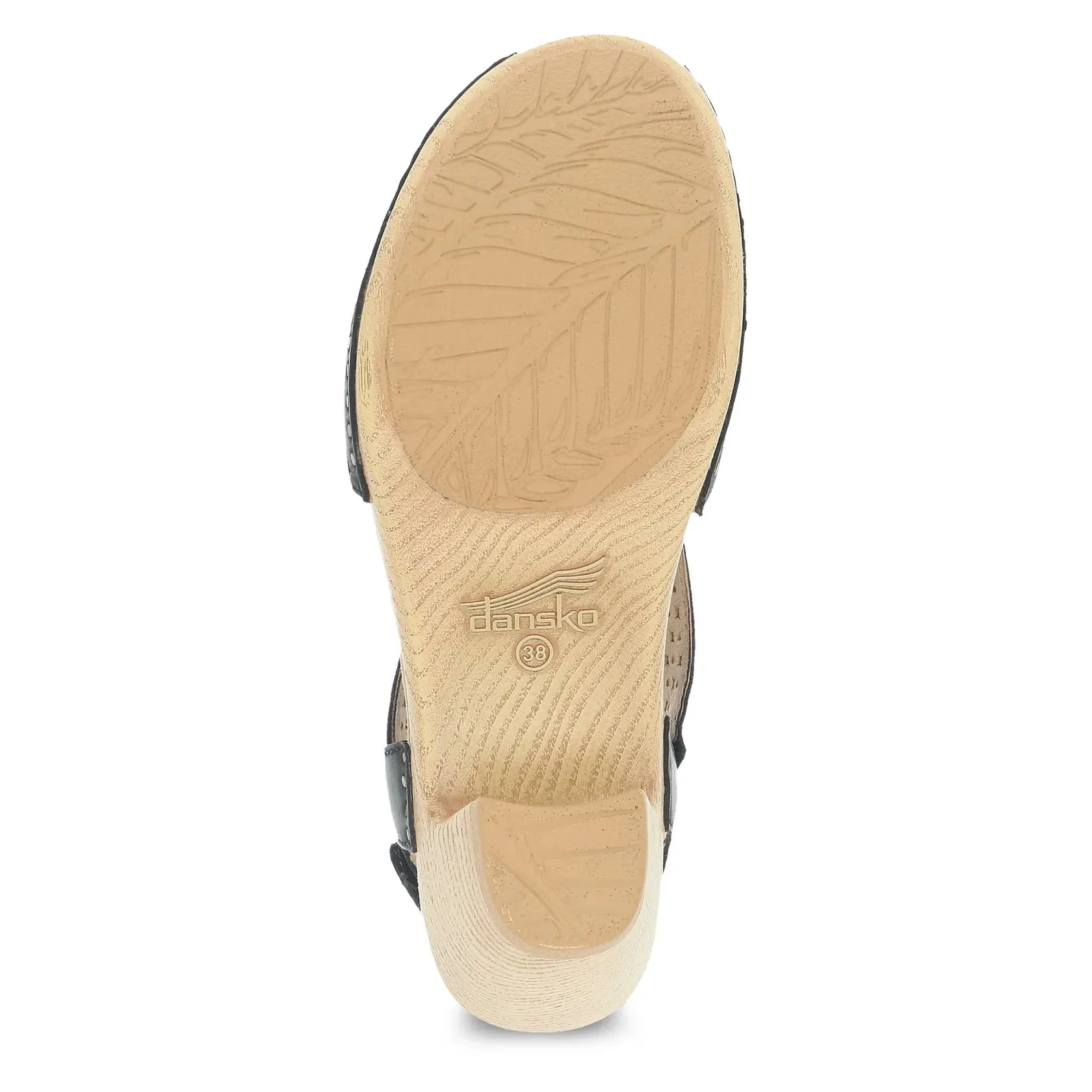 Teagan  Black Burnished Nappa Sandal