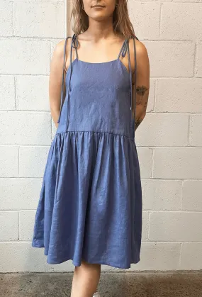 Tig Dress Periwinkle Blue Linen
