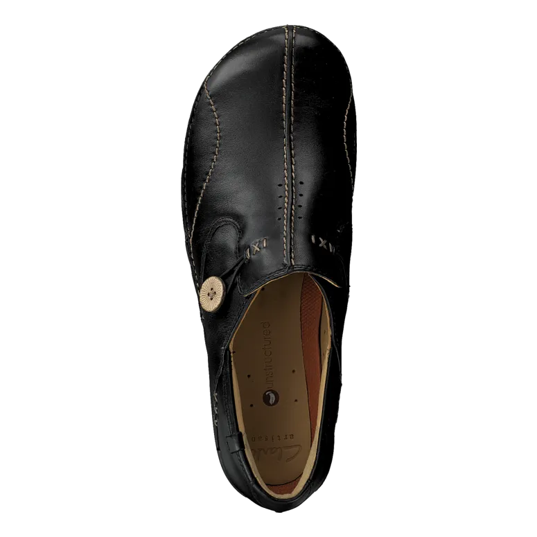 Un Loop Black Leather