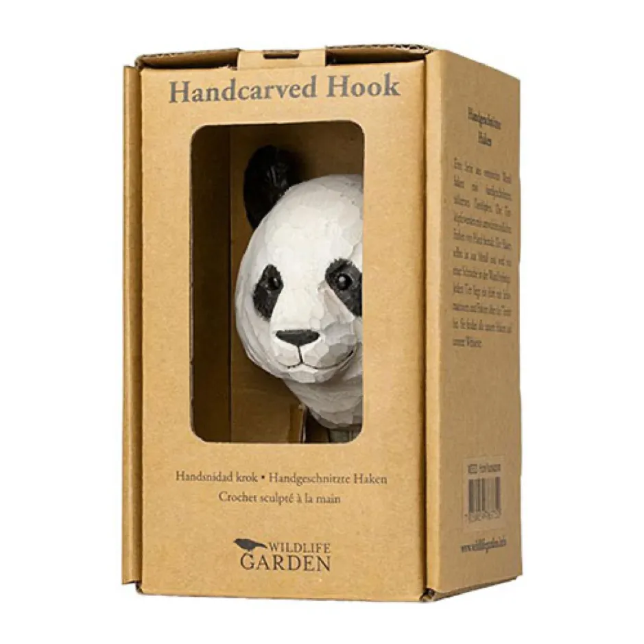 Wildlife Garden Hook Hand Carved Panda
