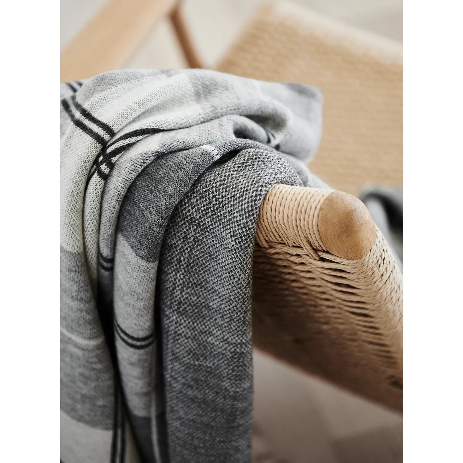 Wool Knitted Throw Alistair